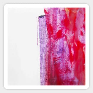 red abstract painting Magnet